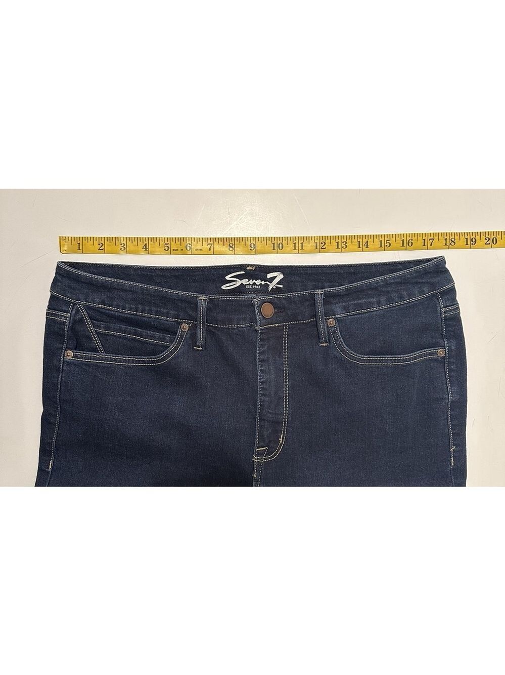 Seven7 Skinny Jeans Womens 16 Blue Denim City Western Cowgirl Cotton & Spandex - Picture 9 of 16